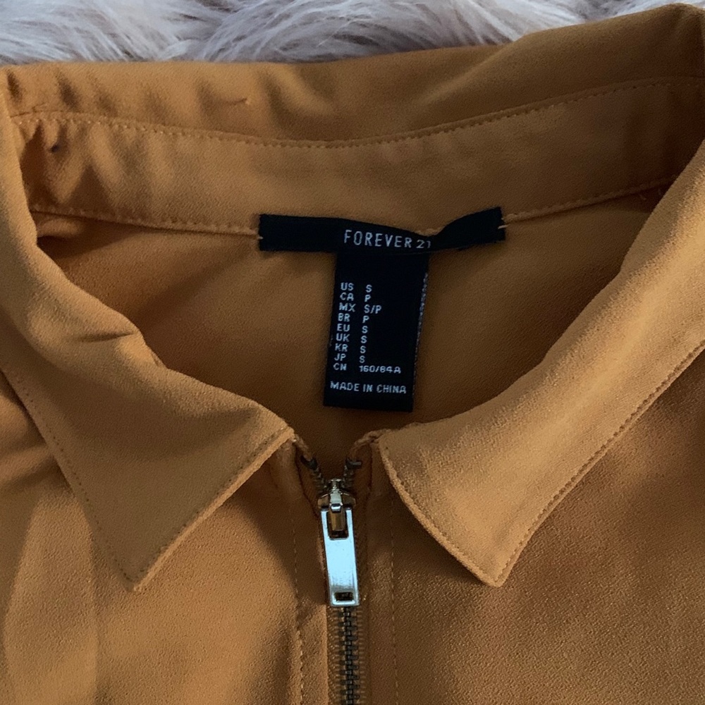 Orange Collared Blouse